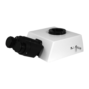 Compound Microscope Eyepiece Body Tube, Trinocular, Infinite, Eyetube Angle 25 Degrees,, SKU MT05011322, three quarter front view