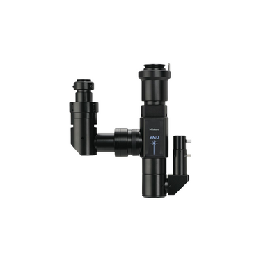 1X Laser Video Microscope Body (VMU-L4B), SKU Mitutoyo-378-514, three quarter front view