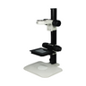 Microscope Track Stand, 76mm Coarse Focus Rack with Fine Focus XY Stage, SKU ST02113022, three quarter front view
