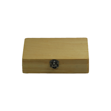 14.5x10.5x3.5cm 30pc Slide Wood Box (30pc), SKU SL39801002, three quarter front view