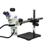 3.5-30X LED Light Boom Stand Binocular Zoom Stereo Microscope, SKU SZ02080426, three quarter front view
