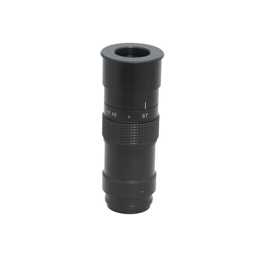 0.7-4.5X Zoom Ratio 1:6.4 Video Zoom Body, SKU MZ02011105, three quarter front view