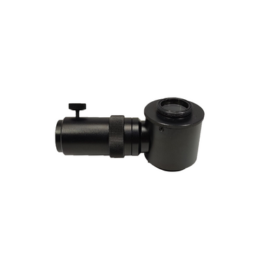 Coaxial Illuminator for Microscope Fiber Optic Illuminator Single Pipe Light Guide Cable, 9mm, Body Mount Diameter 24mm, SKU MZ02018111, three quarter front view