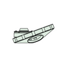 Quadruple (4) Holes Quadruple (4) Holes Bright/Dark Field Nosepiece, SKU Mitutoyo-378-725, three quarter front view