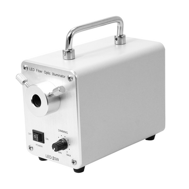 20W LED Fiber Optic Illuminator Microscope Light Source Box, 3000000 Lux, SKU ML21211211, three quarter front view
