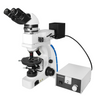 40X-600X Polarizing Microscope, Binocular, Dual Halogen Light, Bright Field, for Geology, Petrology, Laboratories, SKU PL03020231, three quarter front view