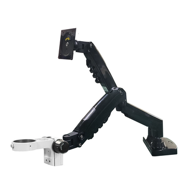 Focus Distance 50mm 76mm/Monitor Holder Dual Pneumatic Arm, SKU ST02071632, three quarter front view