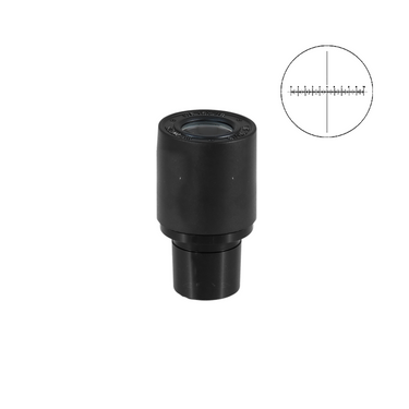10mm/100 Div Eyepiece Field of View Dia. 18mm 10X Reticle Eyepiece ( Dia. 23.2/FN18), SKU BM13022231, three quarter front view