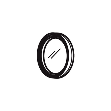 Polarization Filter, SKU SCHOTT-KL-158.205, three quarter front view