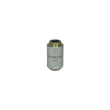 Objective Working Distance 0.16mm 100X Infinity Plan Achromatic Objective (Water), SKU Nexcope-NE610-Objective-100-W-A, three quarter front view