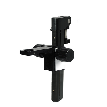 39mm E-Arm, Microscope Coarse Focus Block, Inclinable Focusing Drive Track, SKU SA02031101, three quarter front view