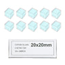 1,000 Glass Cover Slips (20x20mm Square) for Microscope Slides, SKU SL39201003, three quarter front view