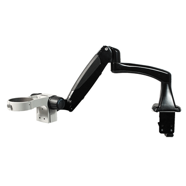 Microscope Pneumatic Arm, Clamp Stand, 85mm Focus Rack, SKU ST02071504, three quarter front view