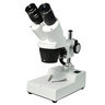 20X/40X Widefield Stereo Microscope, Binocular, Post Stand, LED Top Light (Fixed Head), SKU FS12110326, three quarter front view