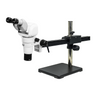 8-65X Ball Bearing Boom Stand Binocular Parallel Zoom Stereo Microscope, SKU PZ02140122, three quarter front view