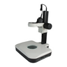 Microscope Track Stand, 85mm Coarse Focus Rack, Top and Bottom Halogen Light, SKU ST02031224, three quarter front view