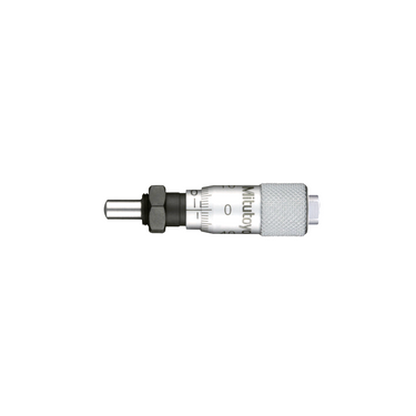 0-0.25″ Mechanical Micrometer Head Graduation 0.001″ 0.25" Spherical with Clamp Nut Mechanical Micrometer Head, SKU Mitutoyo-148-208-10, three quarter front view