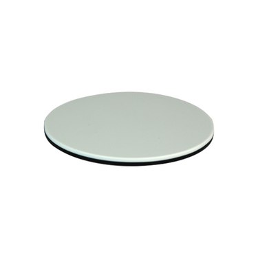 100mm Black White Microscope Stage Plate (3-15/16 inch Diameter), SKU SA05141201, three quarter front view