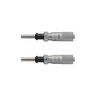 0-1″ Mechanical Micrometer Head Graduation 0.001″ 1" Flat with Clamp Nut Mechanical Micrometer Head (with Spindle Lock, Thimble Diameter: Dia. 21mm, Spindle Diameter: Dia. 8mm), SKU Mitutoyo-151-242-10, three quarter front view