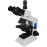 40X-1000X Biological Compound Laboratory Microscope, Trinocular, Halogen Light, NA 1.25 Abbe Condenser, SKU BM05070301, three quarter front view