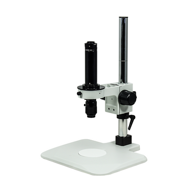 0.58-7X Post Stand Video Zoom Microscope, SKU MZ02130101, three quarter front view