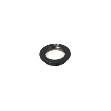 1X Semi-Plan Achromatic Microscope Objective Lens Working Distance 97.3mm, SKU MZ02014411, three quarter front view