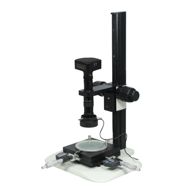 0.35-2.25X 3.0 Megapixels CMOS LED Light Track Stand XY Stage Travel Distance 2x2″ Measurement Microscope, SKU MS02030111, three quarter front view