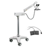 5.3X/8X/12X Halogen Coaxial Reflection Light Pneumatic Arm Floor Stand Binocular Parallel Multiple Power Surgical Microscope (Foot Control: Focus), SKU SM51050192, three quarter front view