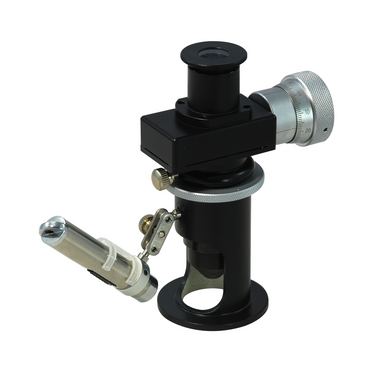 30X LED Portable Shop Field Inspection Measuring Microscope + Pen Light and Reticle Eyepiece, SKU PM24010121, three quarter front view