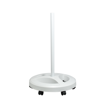 Rolling Floor Stand for MG16303 Series Magnifying Lamps Only (Round Base), SKU MG16310106, three quarter front view