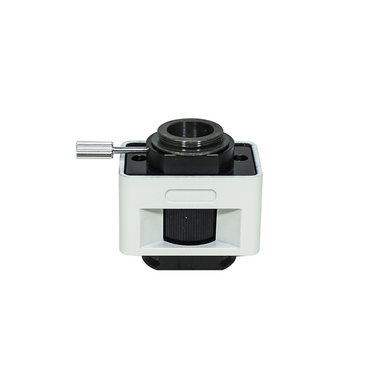 0.5X Adjustable Microscope Camera Coupler C-Mount Adapter 38mm, Grey, SKU SZ07026131, three quarter front view