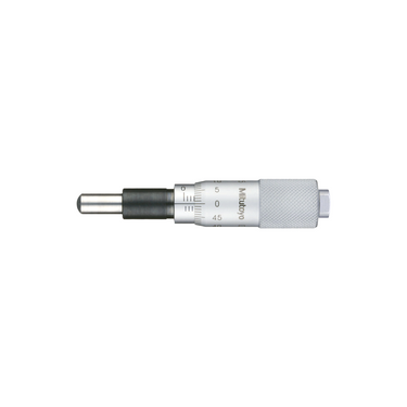 0-0.60″ Mechanical Micrometer Head Graduation 0.001″ 0.6" Spherical Zero-Adjustable Mechanical Micrometer Head (Thimble Diameter: Dia. 15mm), SKU Mitutoyo-149-811, three quarter front view