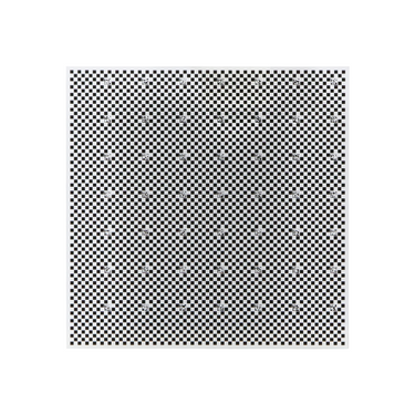 QR Code Size 4mm Manufacturing Precision ±3μm Film QR Code Checkerboard Calibration Target (150x150mm 73x73), SKU CT20091101, three quarter front view