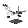 8-80X Boom Stand Fluorescence Light Binocular Parallel Zoom Stereo Microscope, SKU PZ02040443, three quarter front view