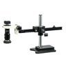 1-6X 3.0 Megapixels CMOS LED Light Ball Bearing Boom Stand Video Zoom Microscope, SKU MZ02110452, three quarter front view