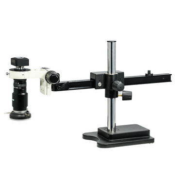 1-6X 3.0 Megapixels CMOS LED Light Ball Bearing Boom Stand Video Zoom Microscope, SKU MZ02110452, three quarter front view