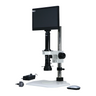 0.58-7X 2.0 Megapixels CMOS LED Light Post Stand Video Zoom Microscope, SKU MZ02130109, three quarter front view