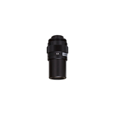 Objective Working Distance 61mm 5X Objective, SKU Mitutoyo-375-034-1, three quarter front view
