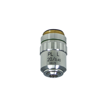 20X Long Working Distance Plan Achromatic Metallurgical Microscope Objective Lens Working Distance 8.7mm, SKU MT14023431, three quarter front view