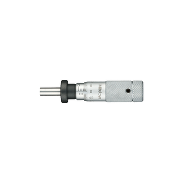 0-0.50″ Mechanical Micrometer Head Graduation 0.001″ 0.5" Flat with Clamp Nut Zero-Adjustable Mechanical Micrometer Head (Thimble Diameter: Dia. 13mm), SKU Mitutoyo-148-507, three quarter front view