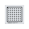 Manufacturing Precision ±10μm Acrylic Dot Calibration Target compatible with Halcon (25x25mm 7x7), SKU CT20010501, three quarter front view