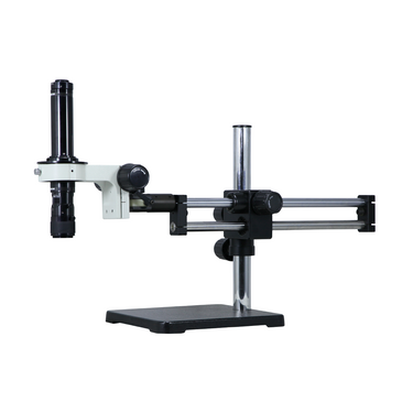 0.58-7X Dual Arm Stand Video Zoom Microscope, SKU MZ02130501, three quarter front view
