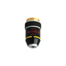 10X Infinity-Corrected Plan Achromatic POL Polarizing Microscope Objective Lens Working Distance 5.03mm with Black Finish, SKU PL04053331, three quarter front view