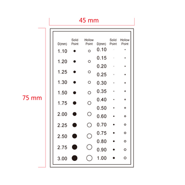 Comparison Test Gauge, SKU RT02420404, three quarter front view