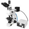 40X-1000X Polarizing Microscope, Trinocular, Dual Halogen Light, Bright Field, for Geology, Petrology, Laboratories, SKU PL03020331, three quarter front view