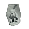 Microscope Dust Cover, Opaque, Grey Fabric (Small), SKU MA02023101, three quarter front view