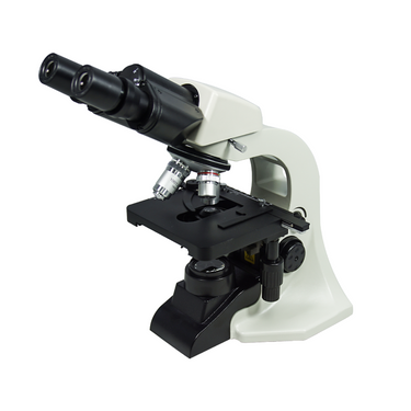 40-1000X LED Coaxial Transmitted Light XY Stage Travel Distance 75x50mm Binocular Biological Microscope, SKU BM04010211, three quarter front view