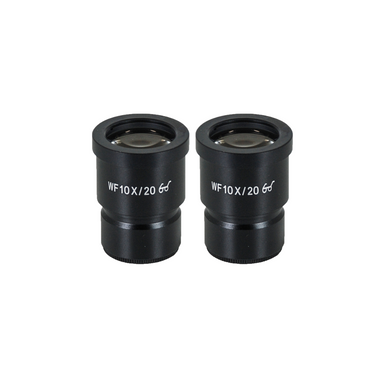 Eyepiece Field of View Dia. 20mm 10X Eyepiece (Pair Dia. 30/FN20), SKU EY02012211, three quarter front view