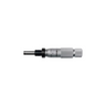 0-0.50″ 0.5" Flat Mechanical Micrometer Head (Thimble Diameter: Dia. 15.3mm, Spindle Diameter: Dia. 8mm), SKU Mitutoyo-153-108, three quarter front view