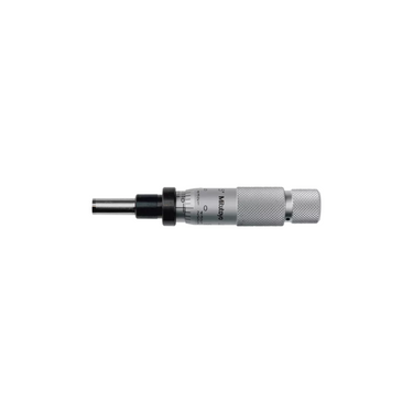 0-0.50″ 0.5" Flat Mechanical Micrometer Head (Thimble Diameter: Dia. 15.3mm, Spindle Diameter: Dia. 8mm), SKU Mitutoyo-153-108, three quarter front view